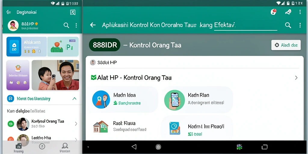 Antarmuka 888IDR yang intuitif untuk kontrol orang tua.