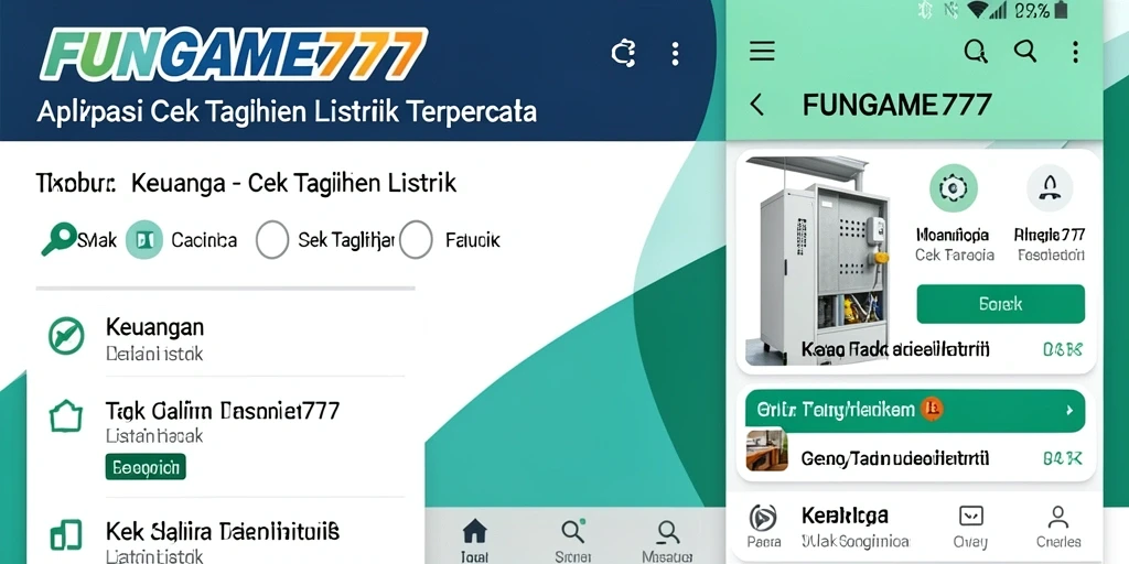 Antarmuka FUNGAME777 untuk cek tagihan listrik yang praktis.