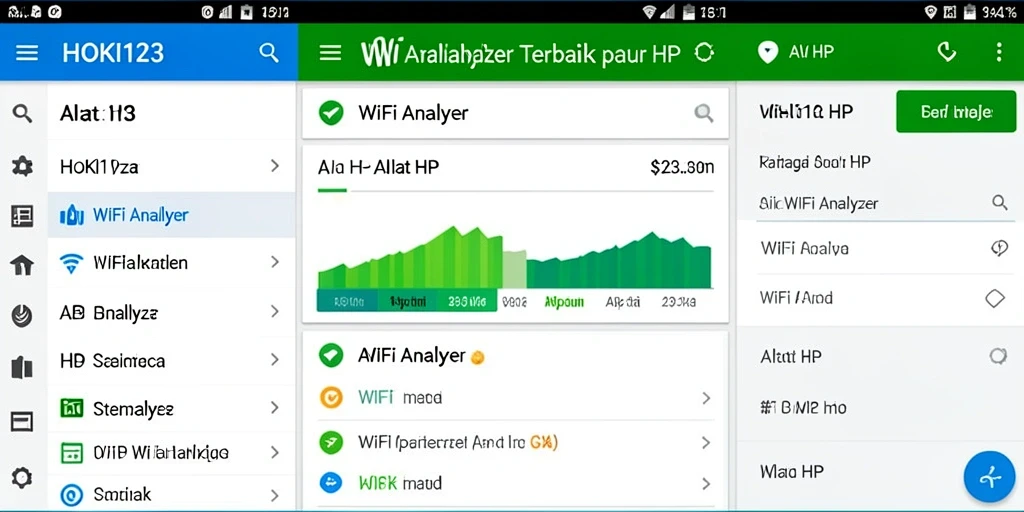 Tampilan antarmuka HOKI123 menunjukkan analisis WiFi yang rinci dan informatif.