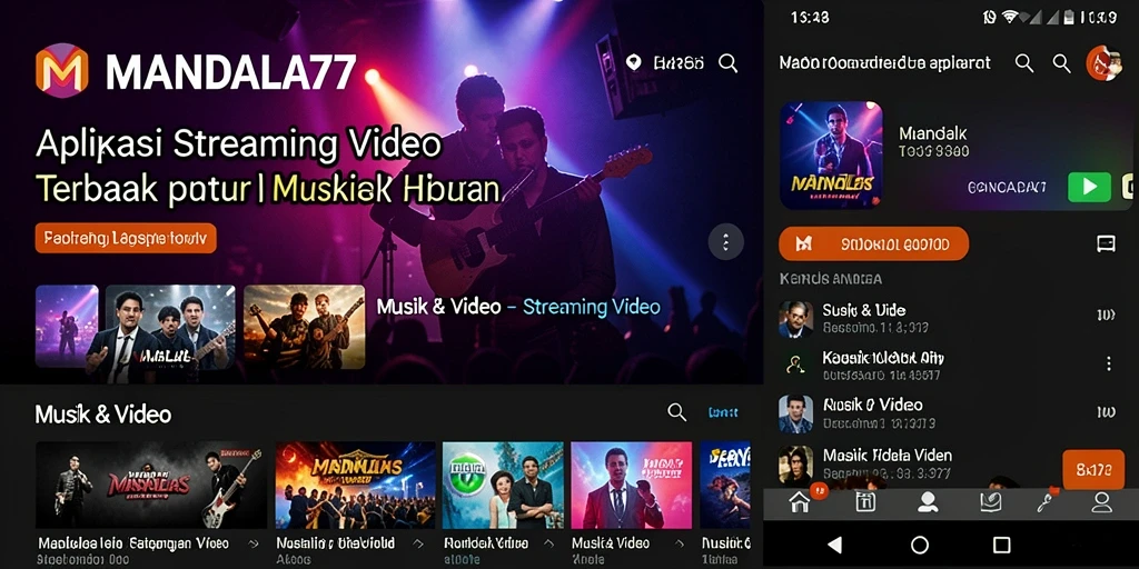 Antarmuka MANDALA77 yang intuitif untuk Streaming Video.
