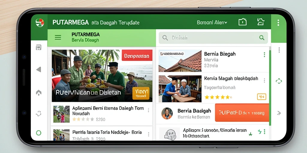 Antarmuka aplikasi PUTARMEGA yang informatif dan mudah digunakan.