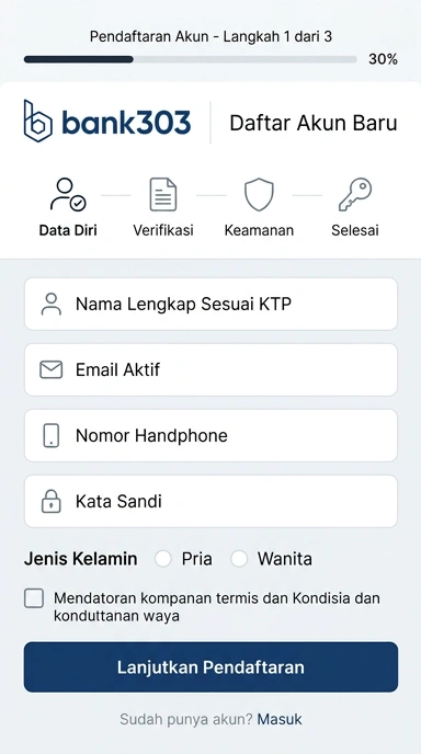 Cara Mudah Registrasi Akun Bank303 untuk Pengguna Android